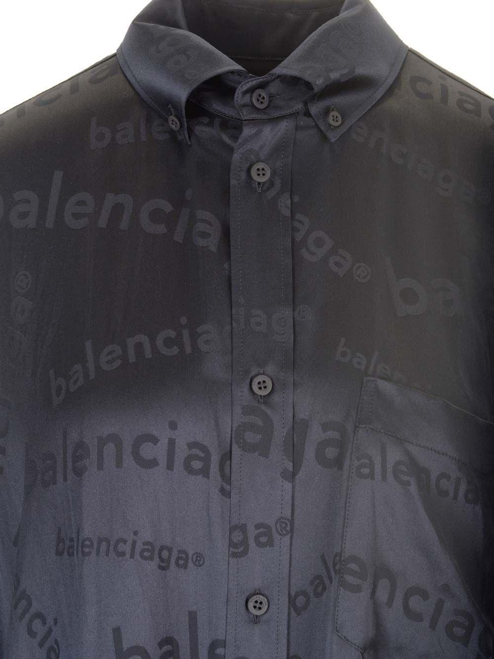 Al Duca D'Aosta Balenciaga Camicia cocoon seta Fino al 50% di sconto