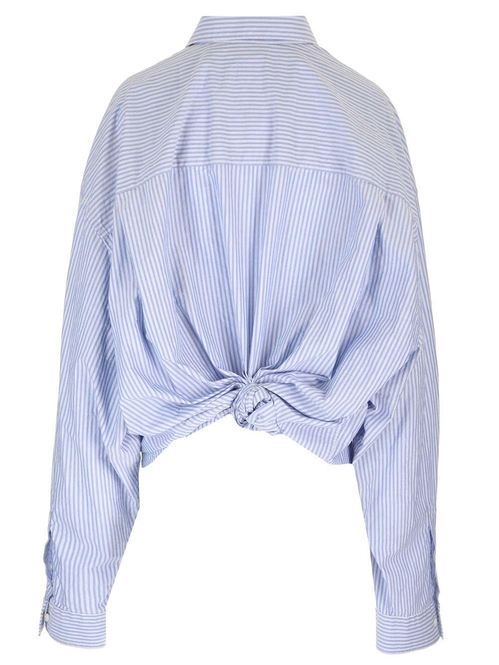 Al Duca D'Aosta Balenciaga Camicia oversize "Knotted Shirt" Fino al 60% di sconto