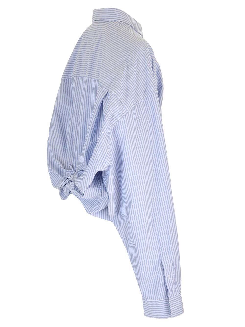 Al Duca D'Aosta Balenciaga Camicia oversize "Knotted Shirt" Fino al 60% di sconto
