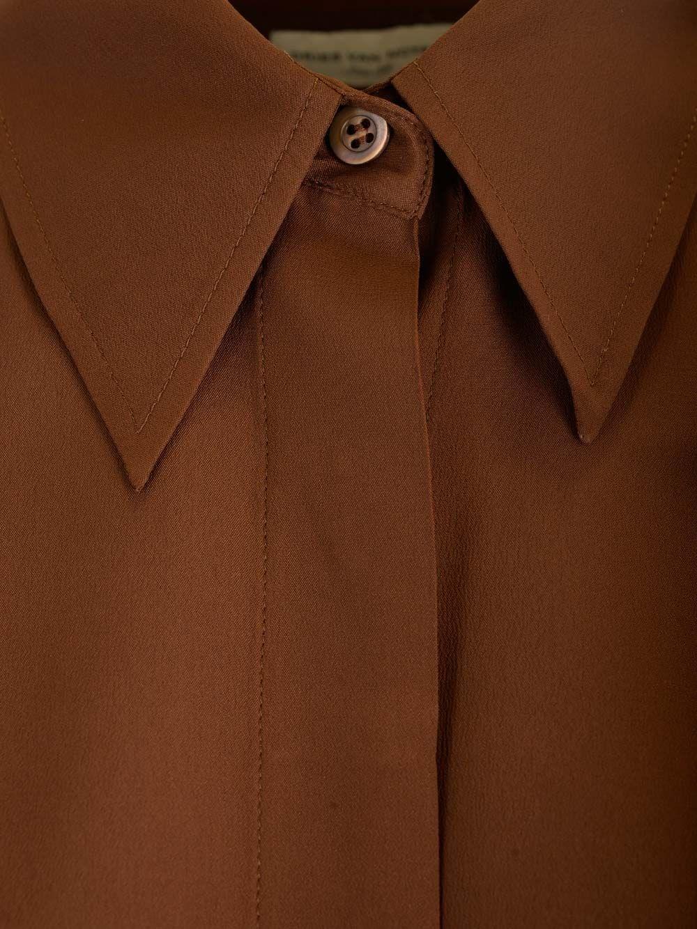 Al Duca D'Aosta Dries Van Noten Camicia in crepe di seta Black Friday Prezzi