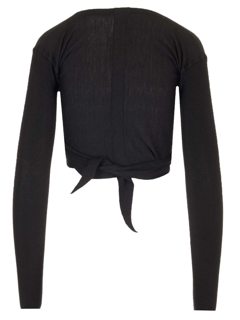 Al Duca D'Aosta Rick Owens Top incrociato in maglia In Linea
