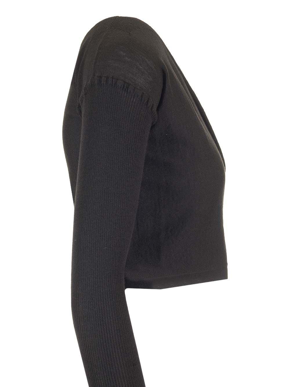 Al Duca D'Aosta Rick Owens Top incrociato in maglia In Linea