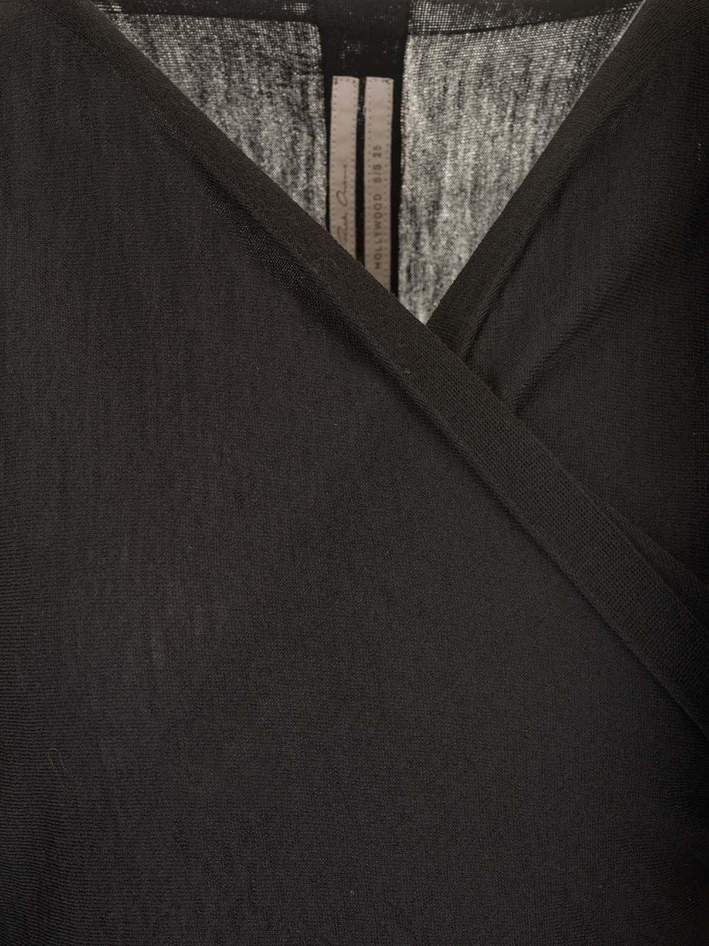 Al Duca D'Aosta Rick Owens Top incrociato in maglia In Linea