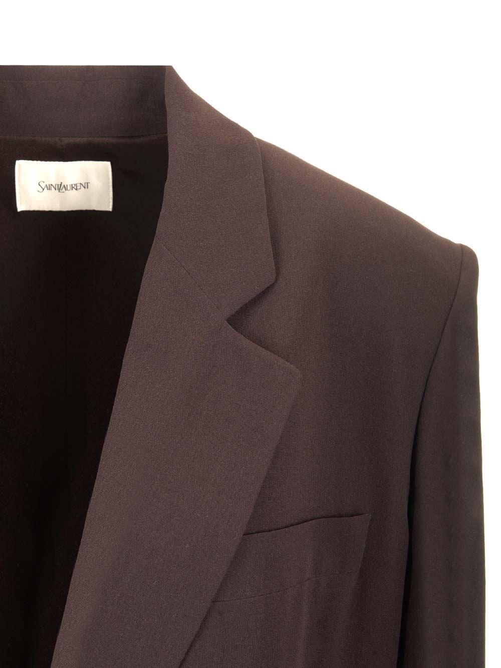 Al Duca D'Aosta Saint Laurent Blazer doppiopetto in seta Fino Al -60%