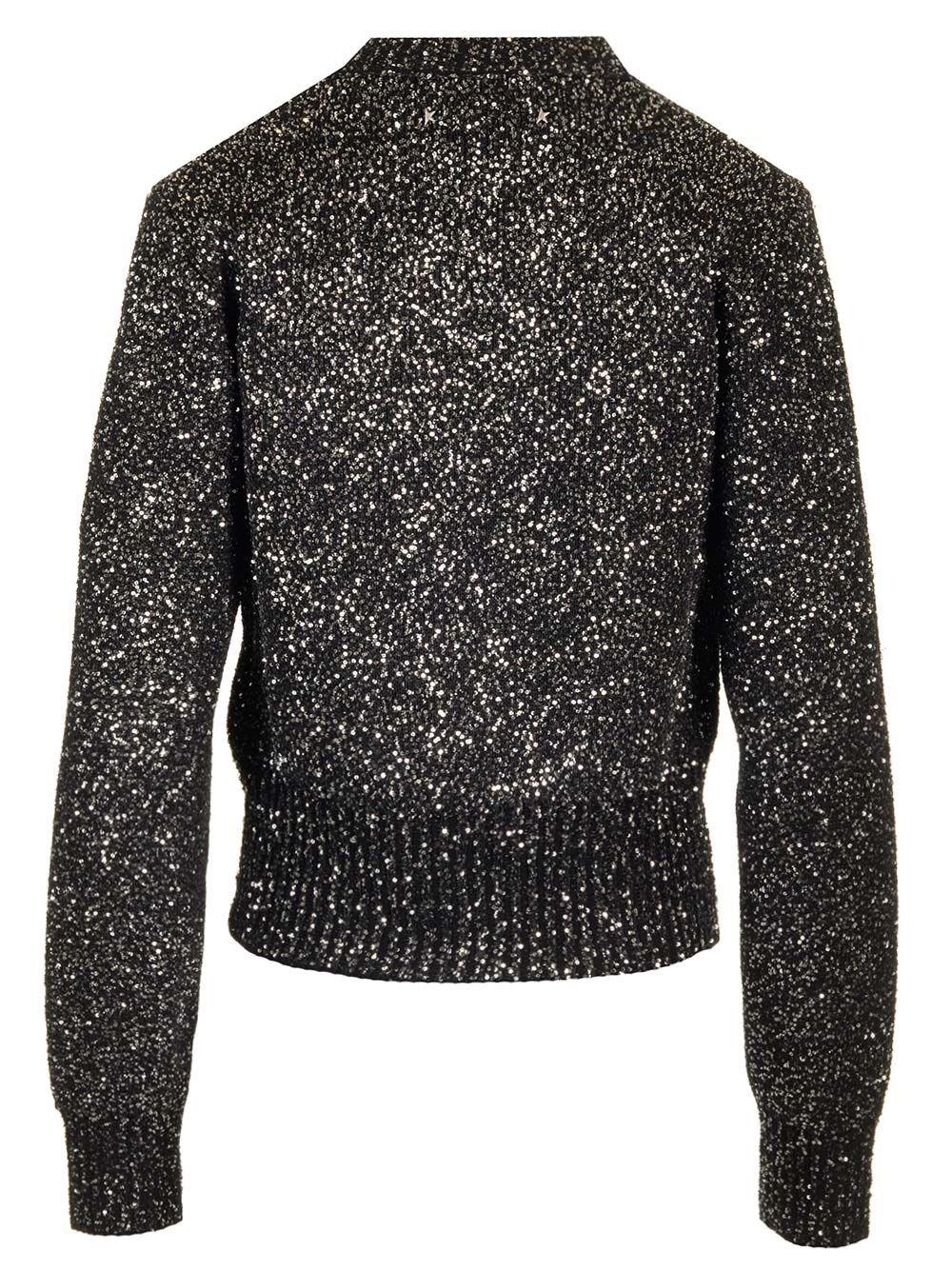 Al Duca D'Aosta Golden Goose Maglione lana con paillettes In Saldo