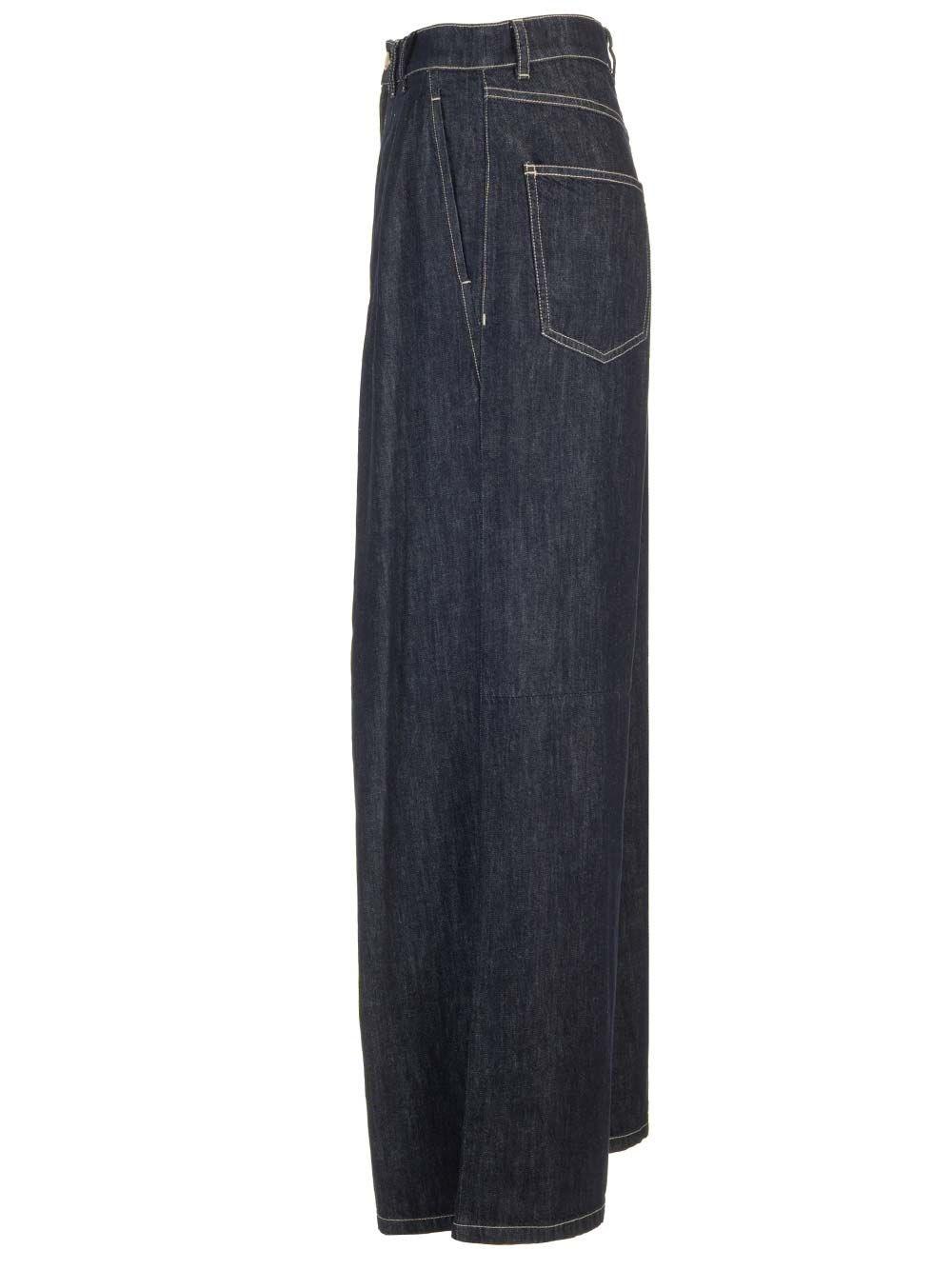 Al Duca D'Aosta 's Max Mara Pantalone "Priamo" wide leg in denim Bestseller
