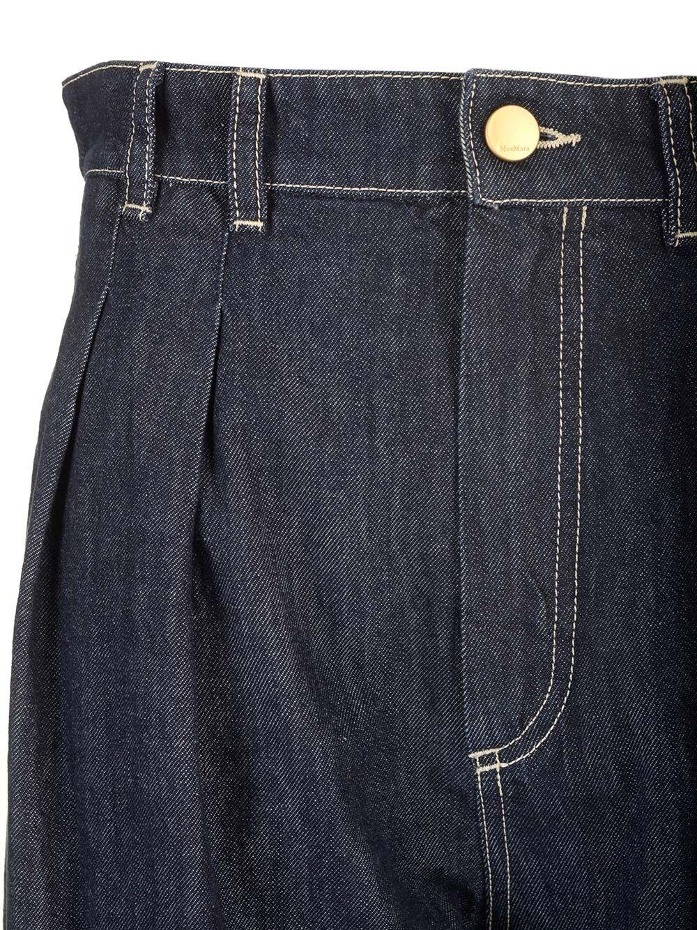 Al Duca D'Aosta 's Max Mara Pantalone "Priamo" wide leg in denim Bestseller