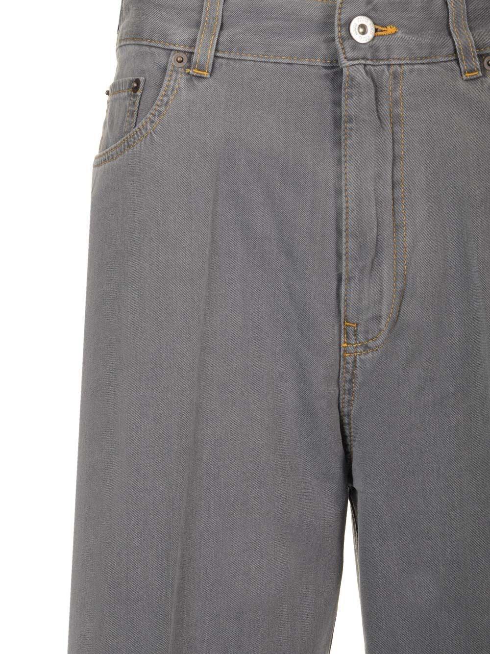 Al Duca D'Aosta Miu Miu Pantaloni in denim chambray Liquidazione