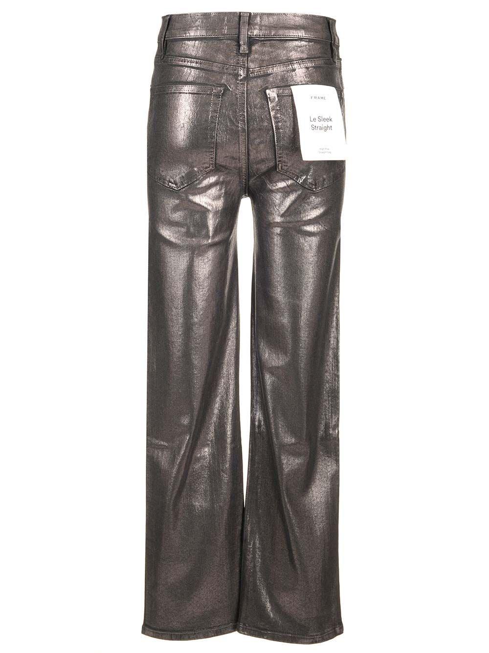 Al Duca D'Aosta Frame Jeans spalmato "Le sleek straight" Offerte giornaliere
