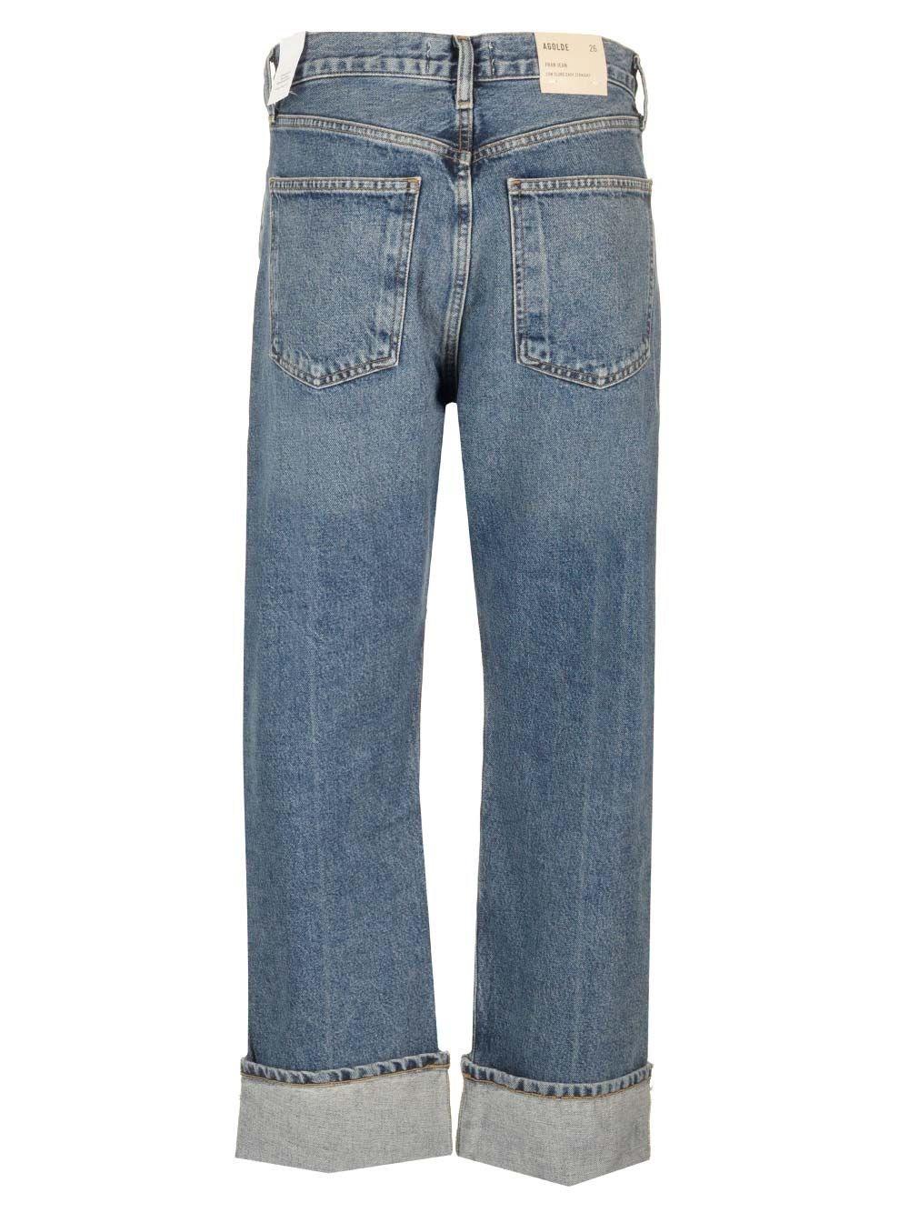 Al Duca D'Aosta Agolde Jeans "Fran" con risvolto Latest stili