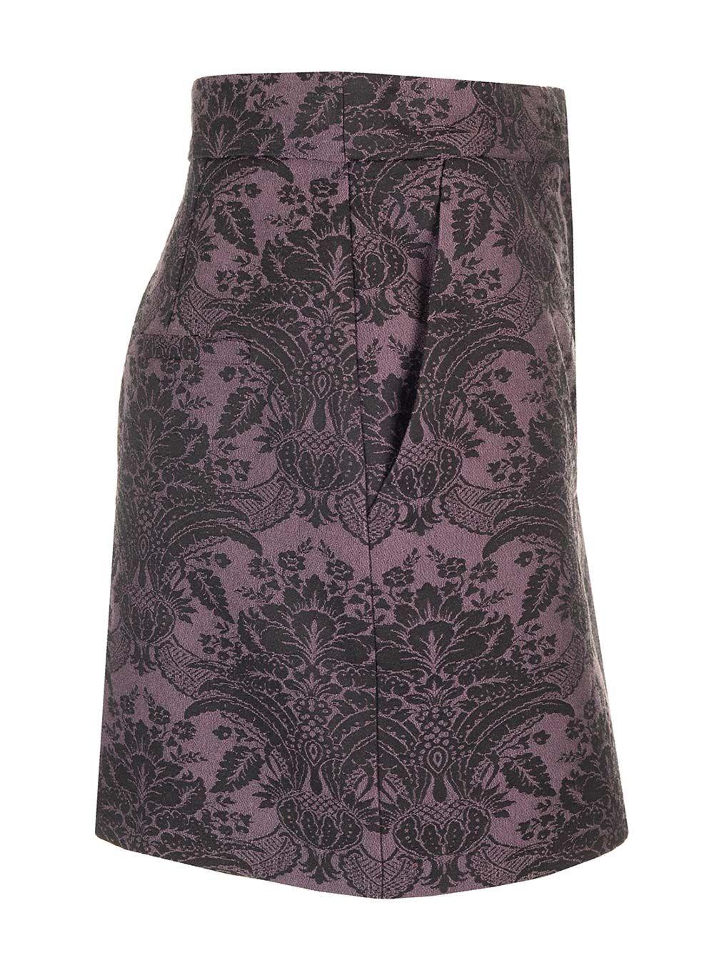 Al Duca D'Aosta Max Mara Mini gonna in lana jacquard Officina