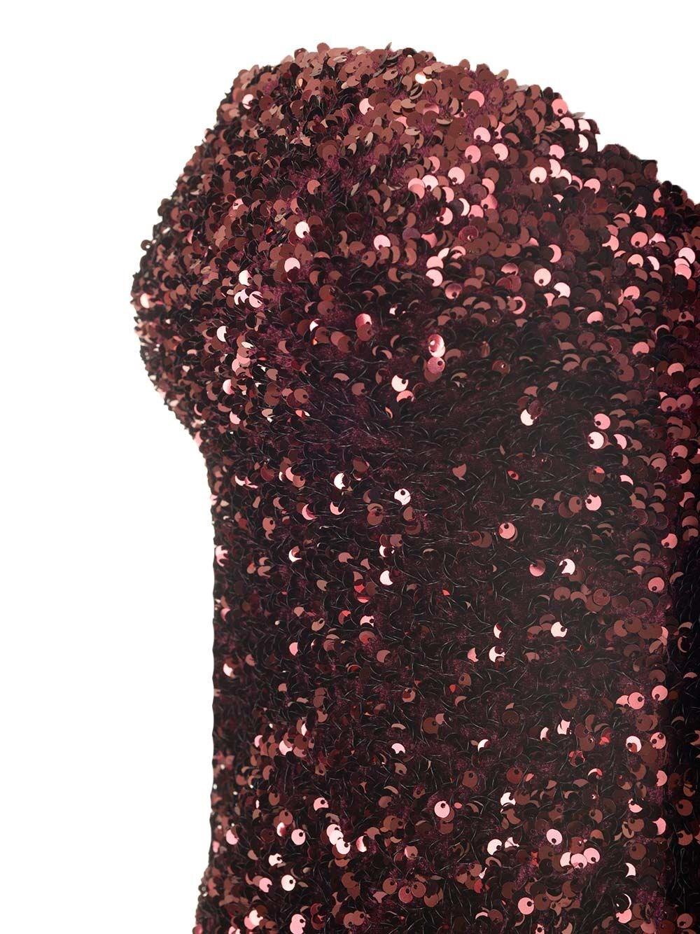Al Duca D'Aosta Al Duca D'aosta Abito bustier in paillettes Esporta salva