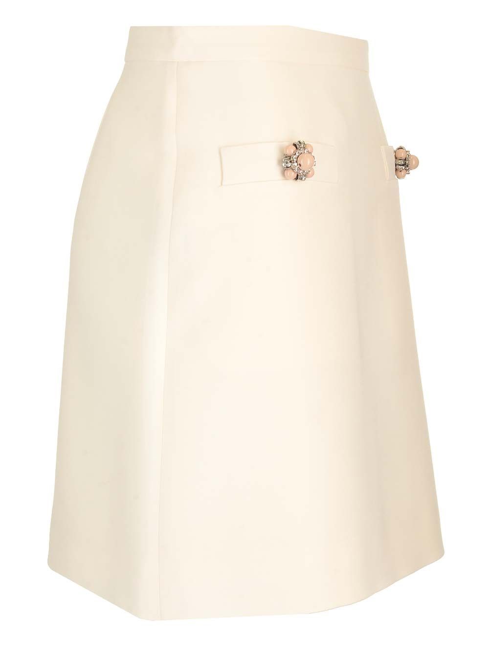 Al Duca D'Aosta Valentino Garavani Gonna in crepe couture Black Friday Prezzi