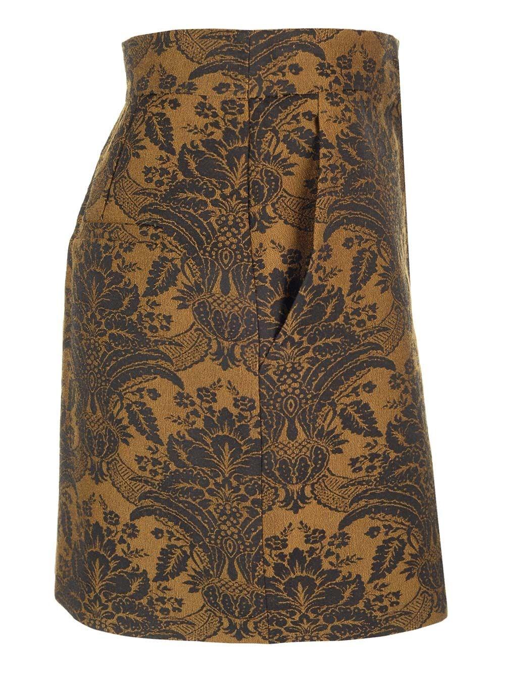 Al Duca D'Aosta Max Mara Mini gonna in lana jacquard Duty-free