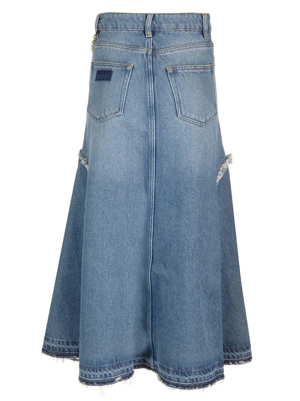 Al Duca D'Aosta Ganni Gonna denim svasata In Linea