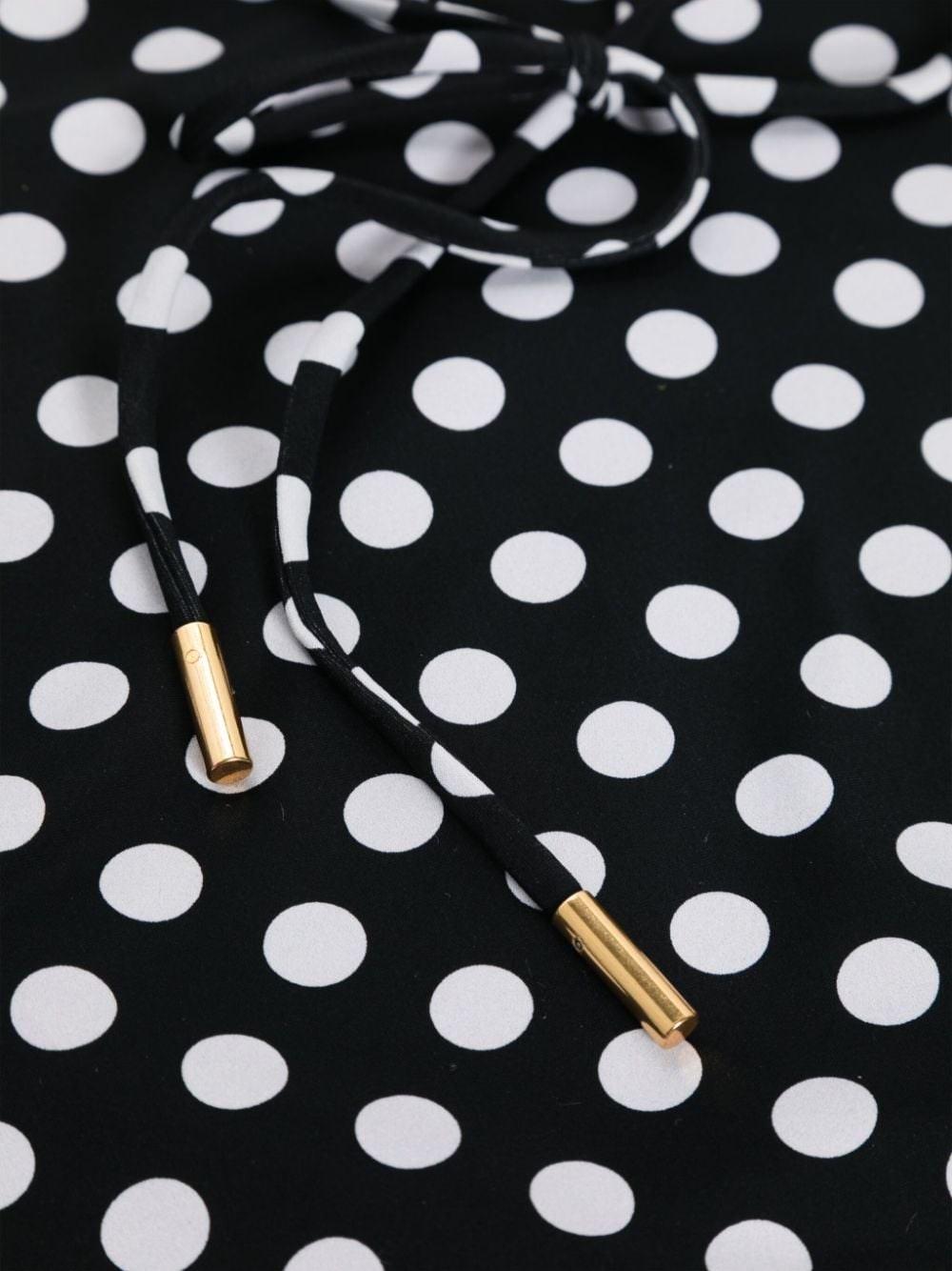 Al Duca D'Aosta Saint Laurent Costume da bagno bustièr a pois Online