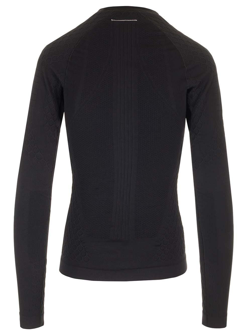 Al Duca D'Aosta Mm6 Maison Margiela Maglia termica nera Saldi Di Fabbrica