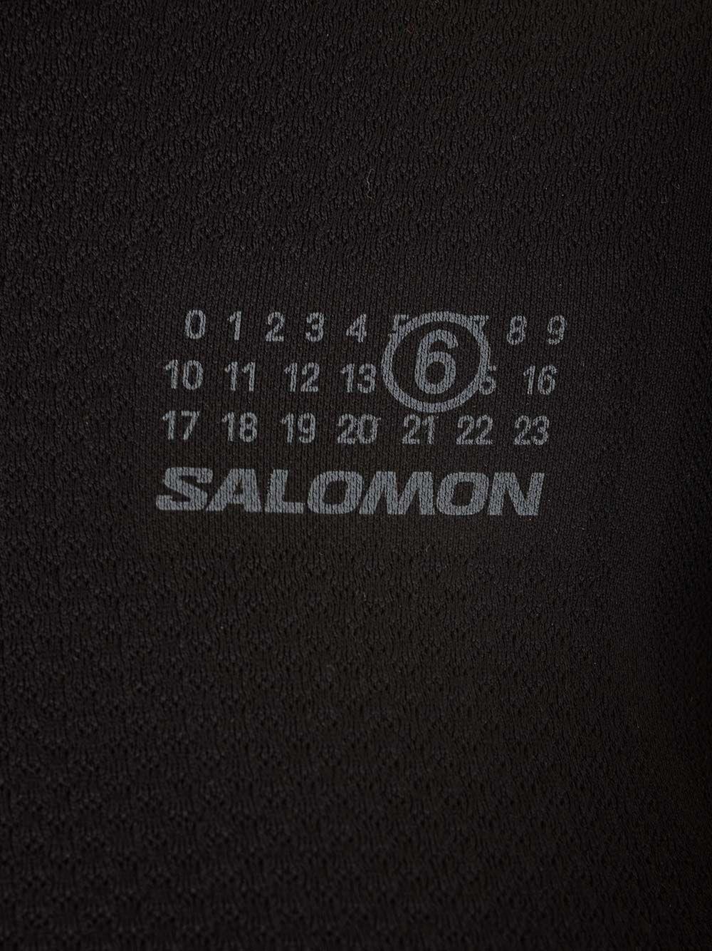 Al Duca D'Aosta Mm6 Maison Margiela Maglia termica nera Saldi Di Fabbrica