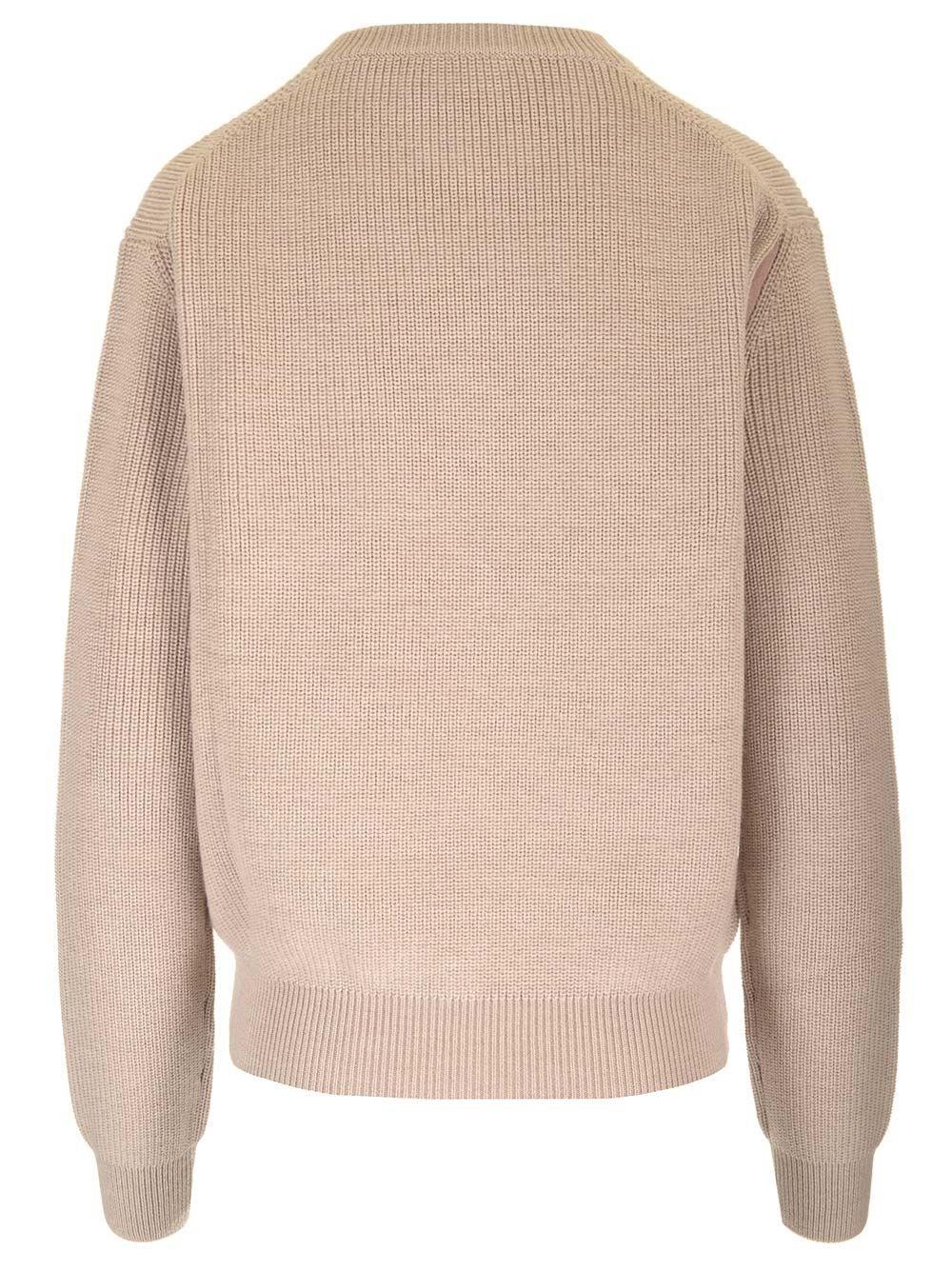 Al Duca D'Aosta Fendi Maglia a coste in lana Nuova
