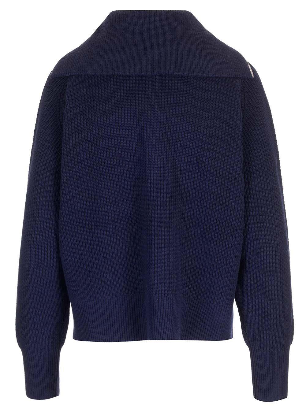 Al Duca D'Aosta Maison Kitsuné Maglia mezza zip lana cashmere Sconto di tempo limitato