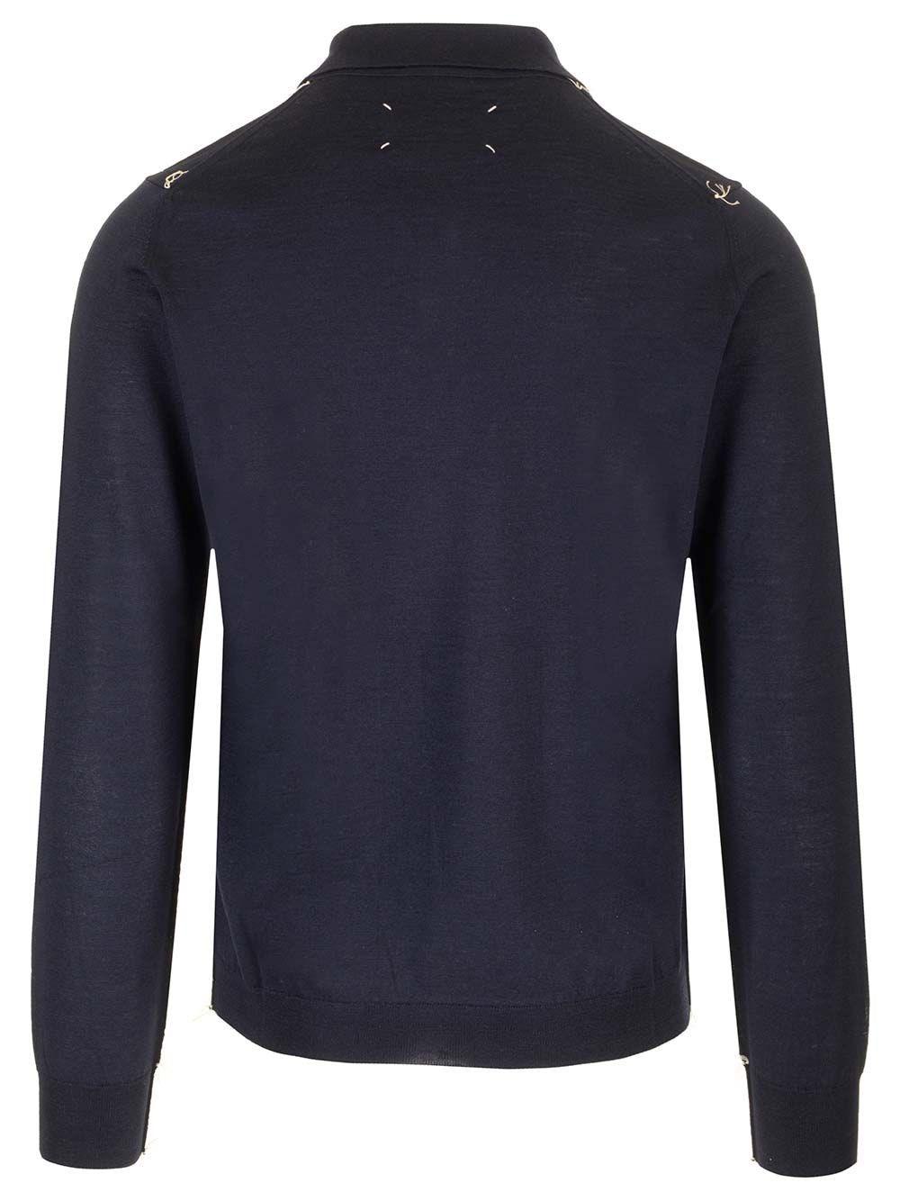Al Duca D'Aosta Maison Margiela Polo in maglia di lana Offerta speciale