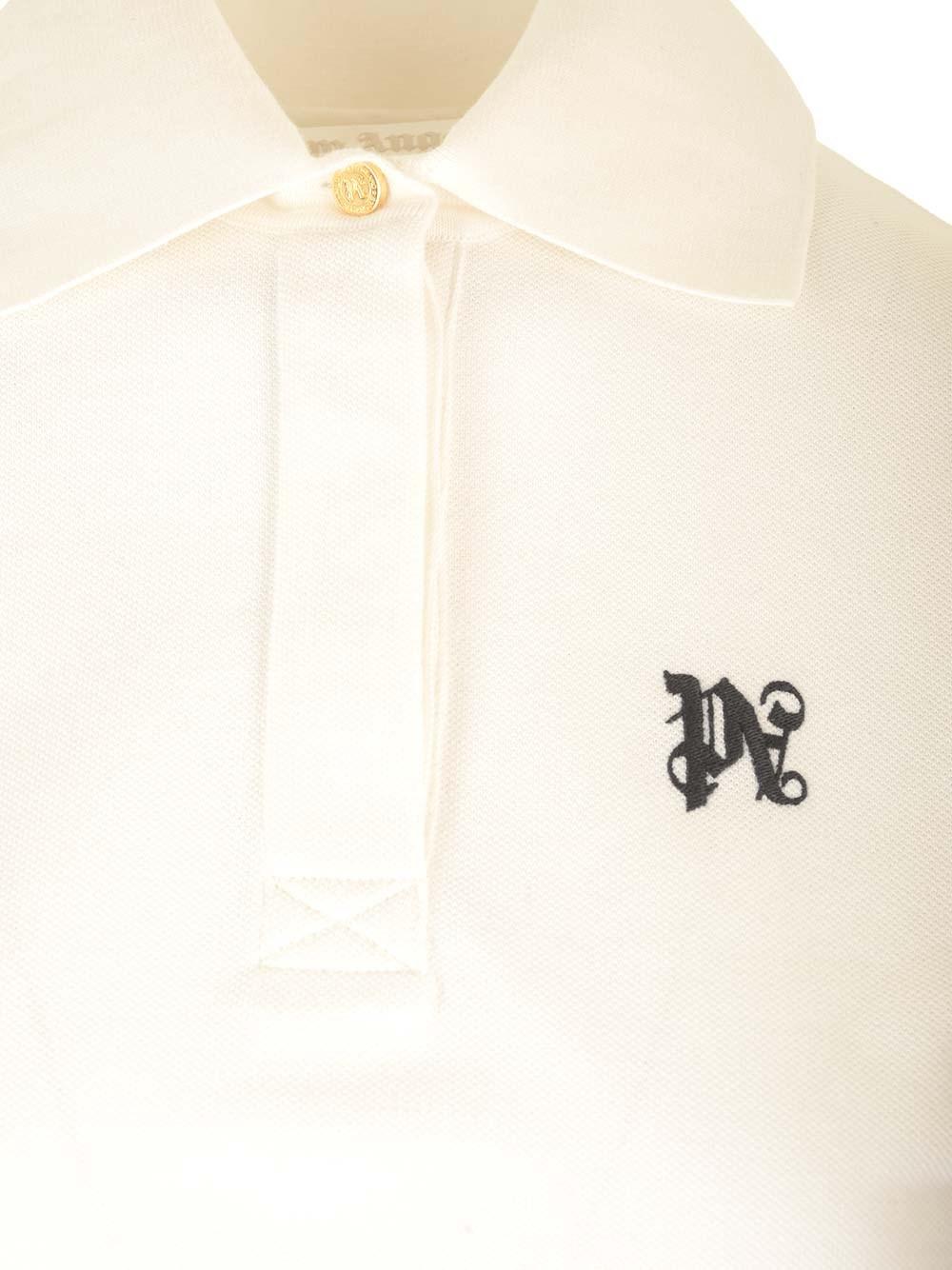 Al Duca D'Aosta Palm Angels Polo cropped in cotone Shopping online