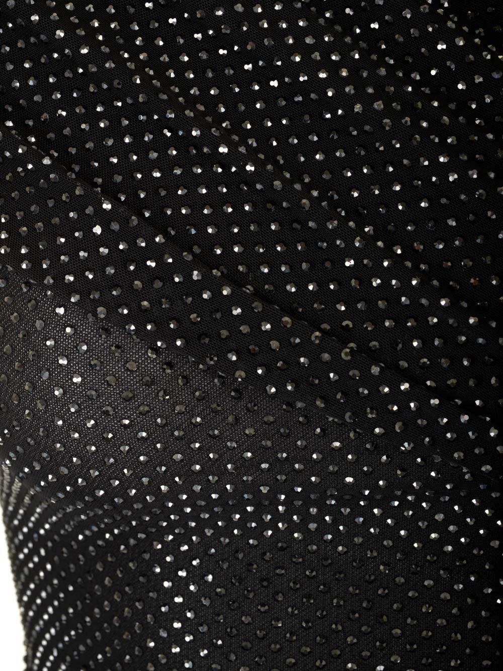 Al Duca D'Aosta Self-portrait Top in mesh Black Friday