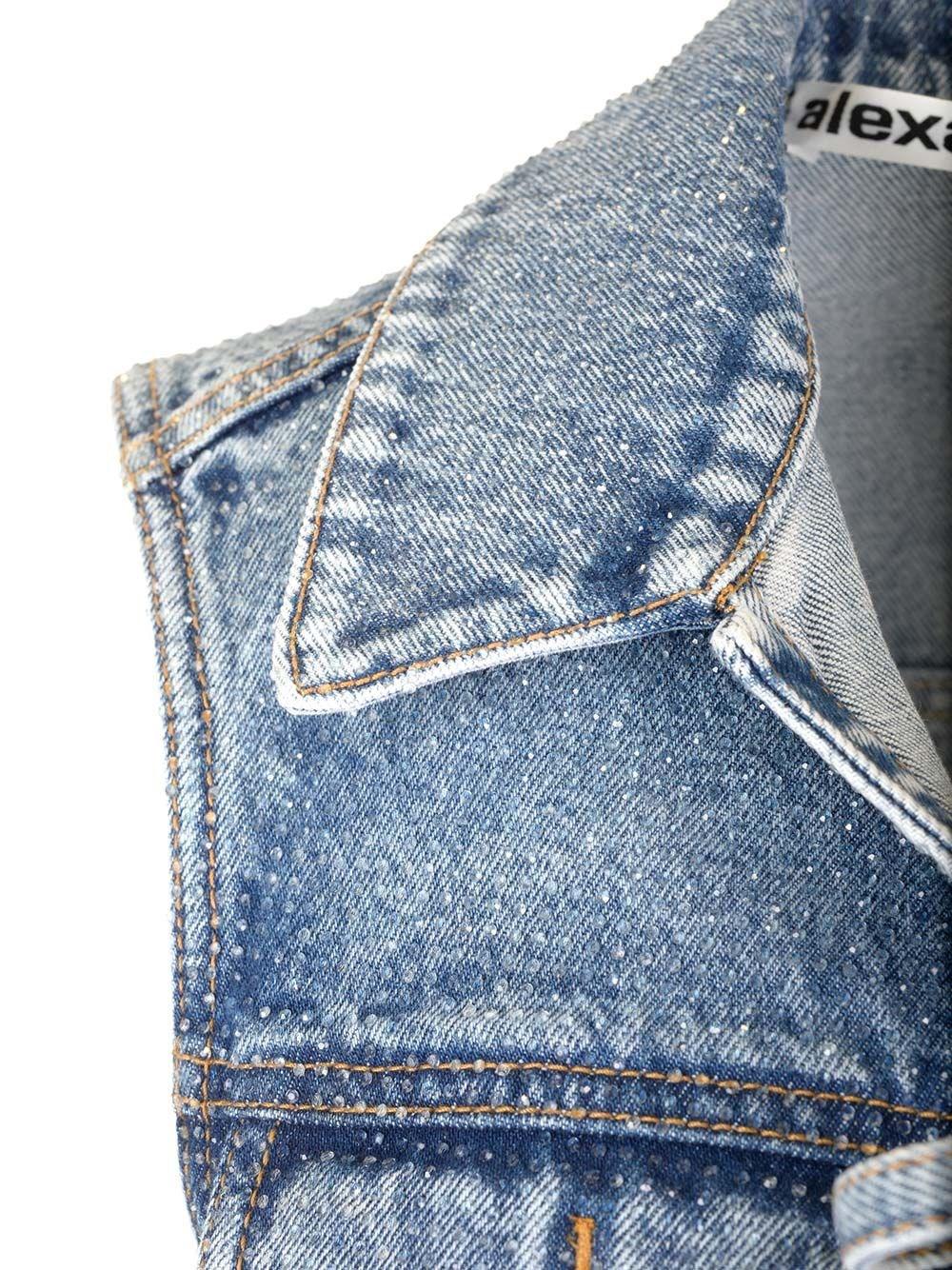 Al Duca D'Aosta Alexander Wang Gilet in jeans chiaro Offerta natalizia