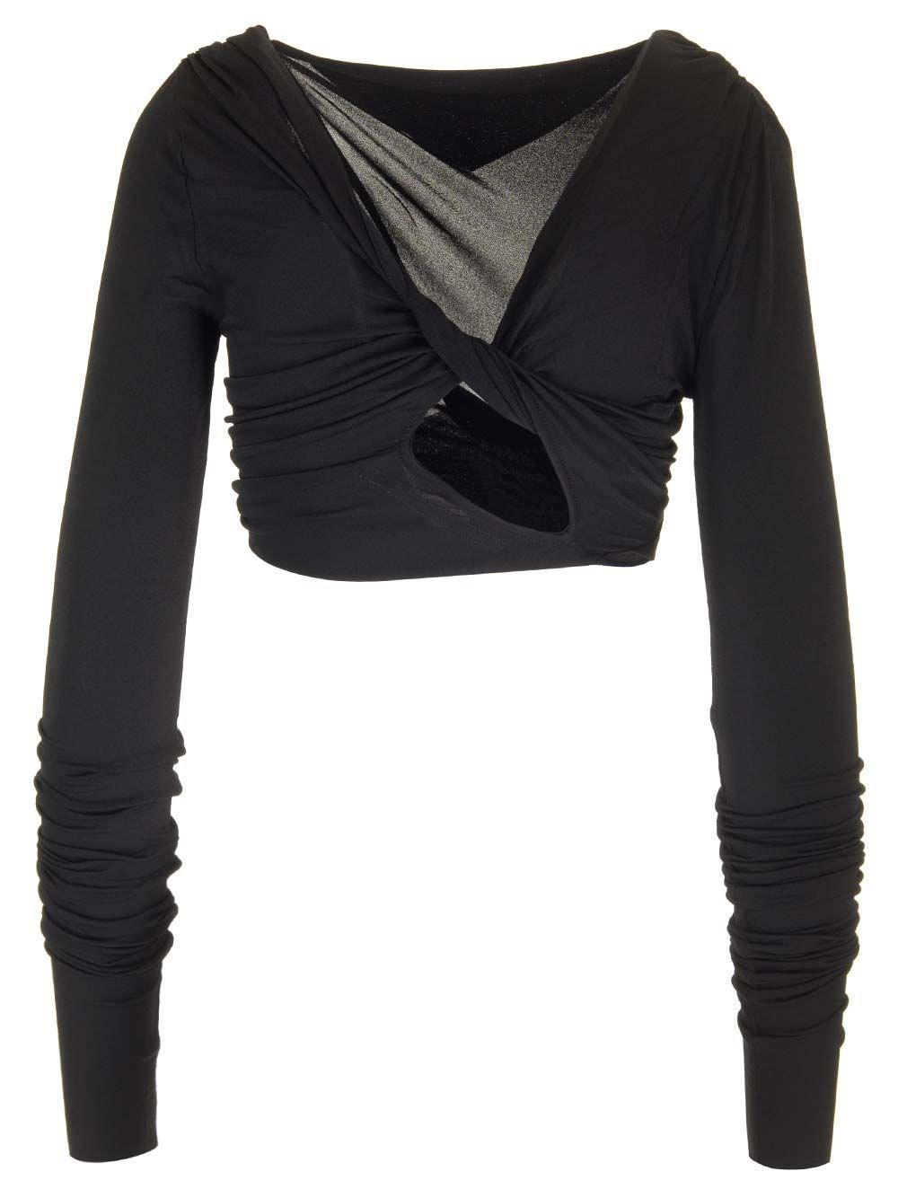 Al Duca D'Aosta Rick Owens Crop top "Jade" Sconti VIP