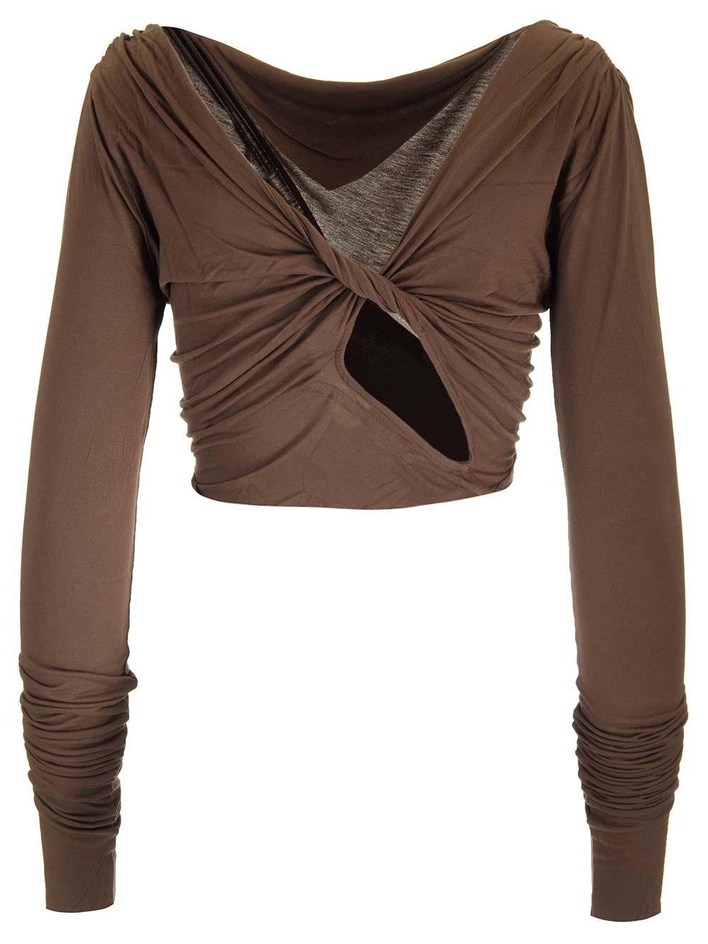 Al Duca D'Aosta Rick Owens Crop top "Jade" Super Saving Price