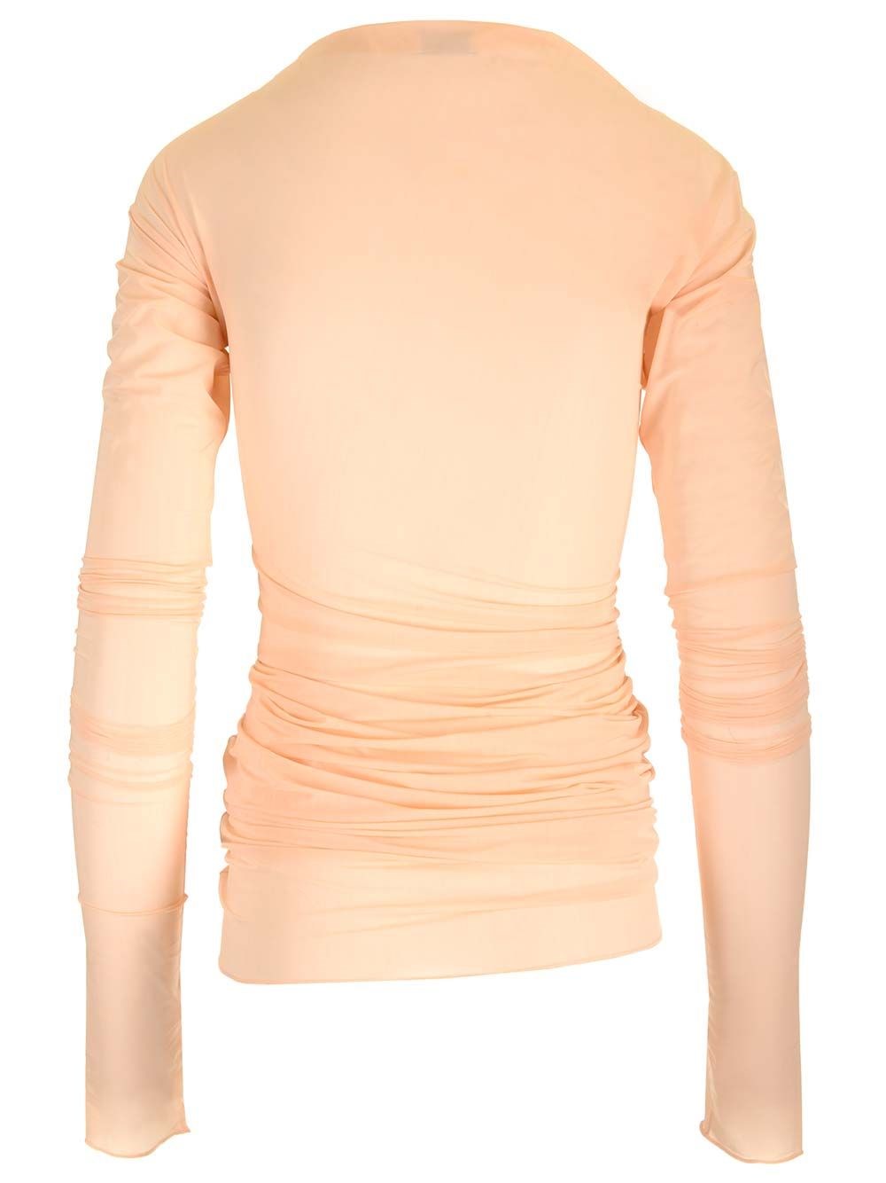 Al Duca D'Aosta Dries Van Noten Top in jersey semi trasparente ACQUISTA ORA