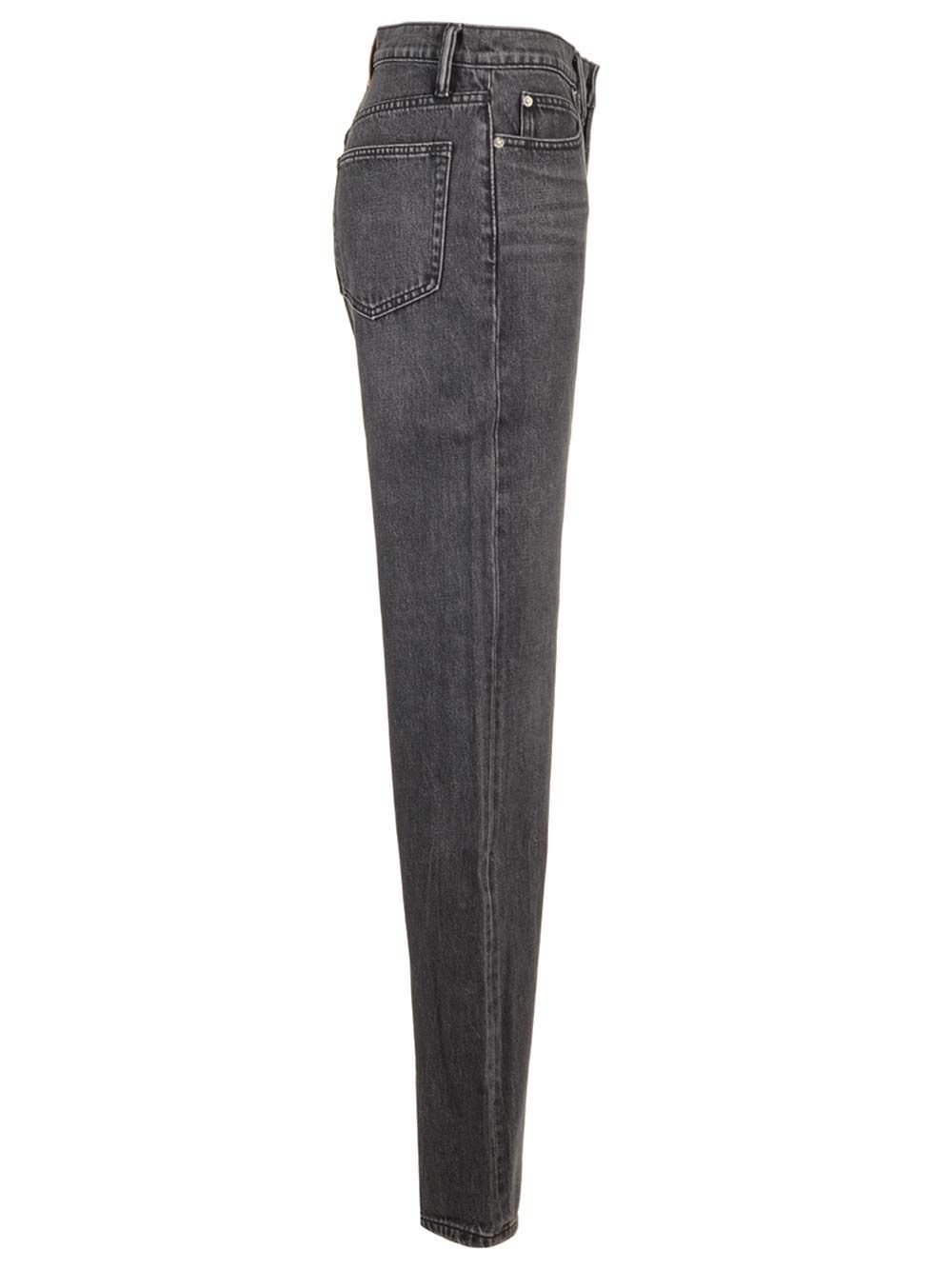 Al Duca D'Aosta Alexander Wang Jeans con patch logo Fino al 50% di sconto