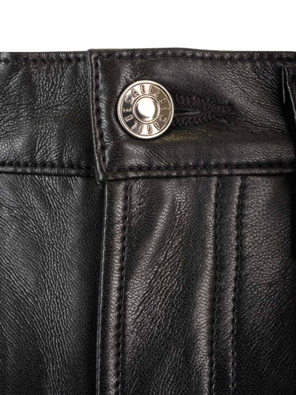 Al Duca D'Aosta Agolde Pantaloni in pelle "90's pinch Waist long" Solo un giorno rimasto