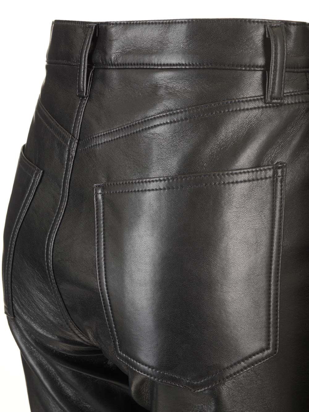 Al Duca D'Aosta Agolde Pantaloni in pelle "90's pinch Waist long" Solo un giorno rimasto