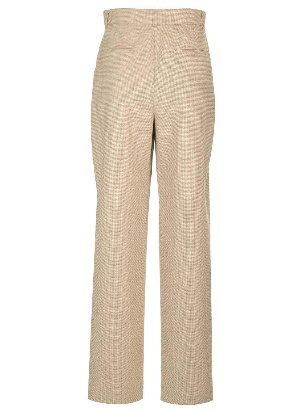 Al Duca D'Aosta Fendi Pantalone in lana micro check In vendita