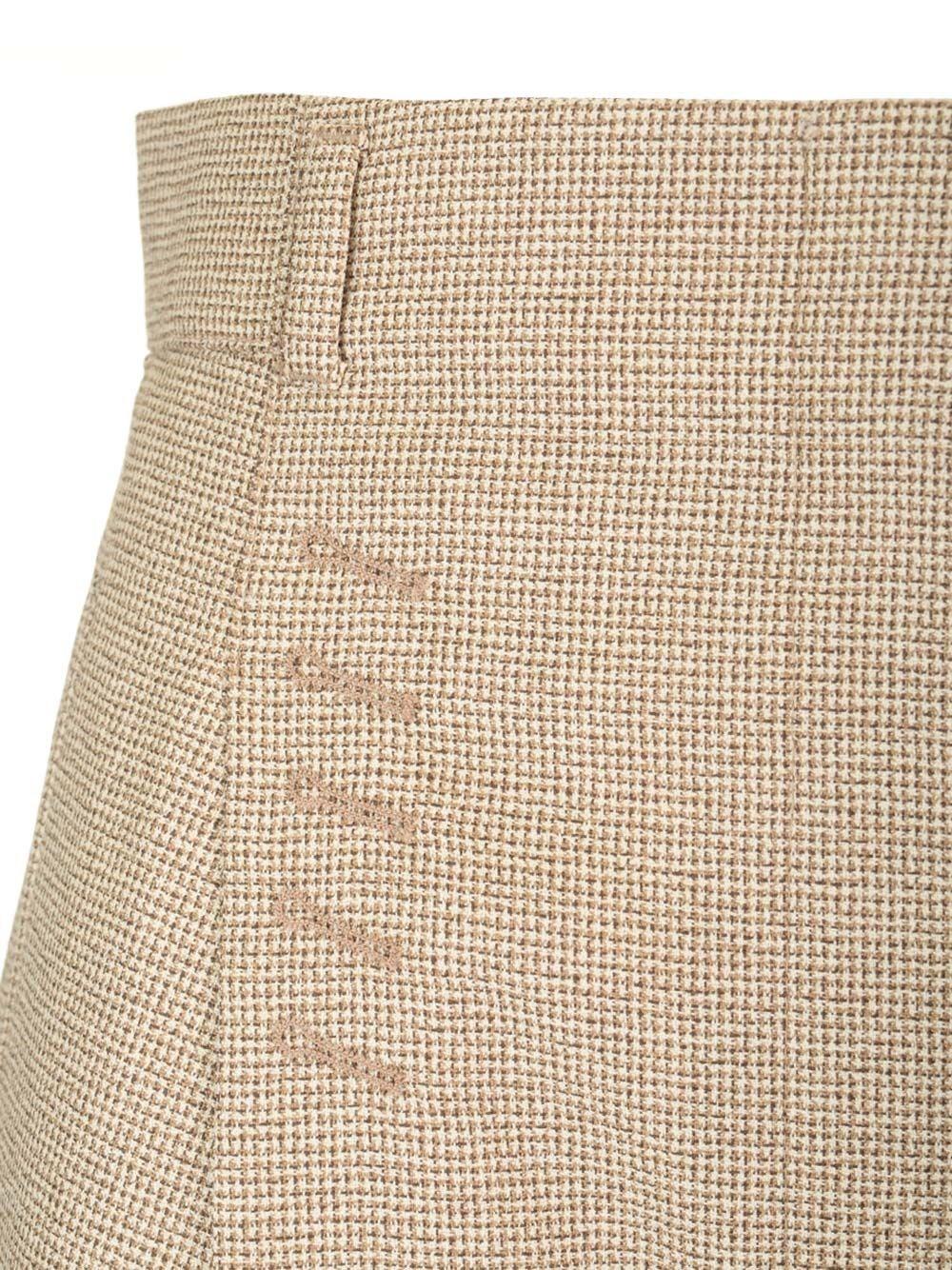 Al Duca D'Aosta Fendi Pantalone in lana micro check In vendita