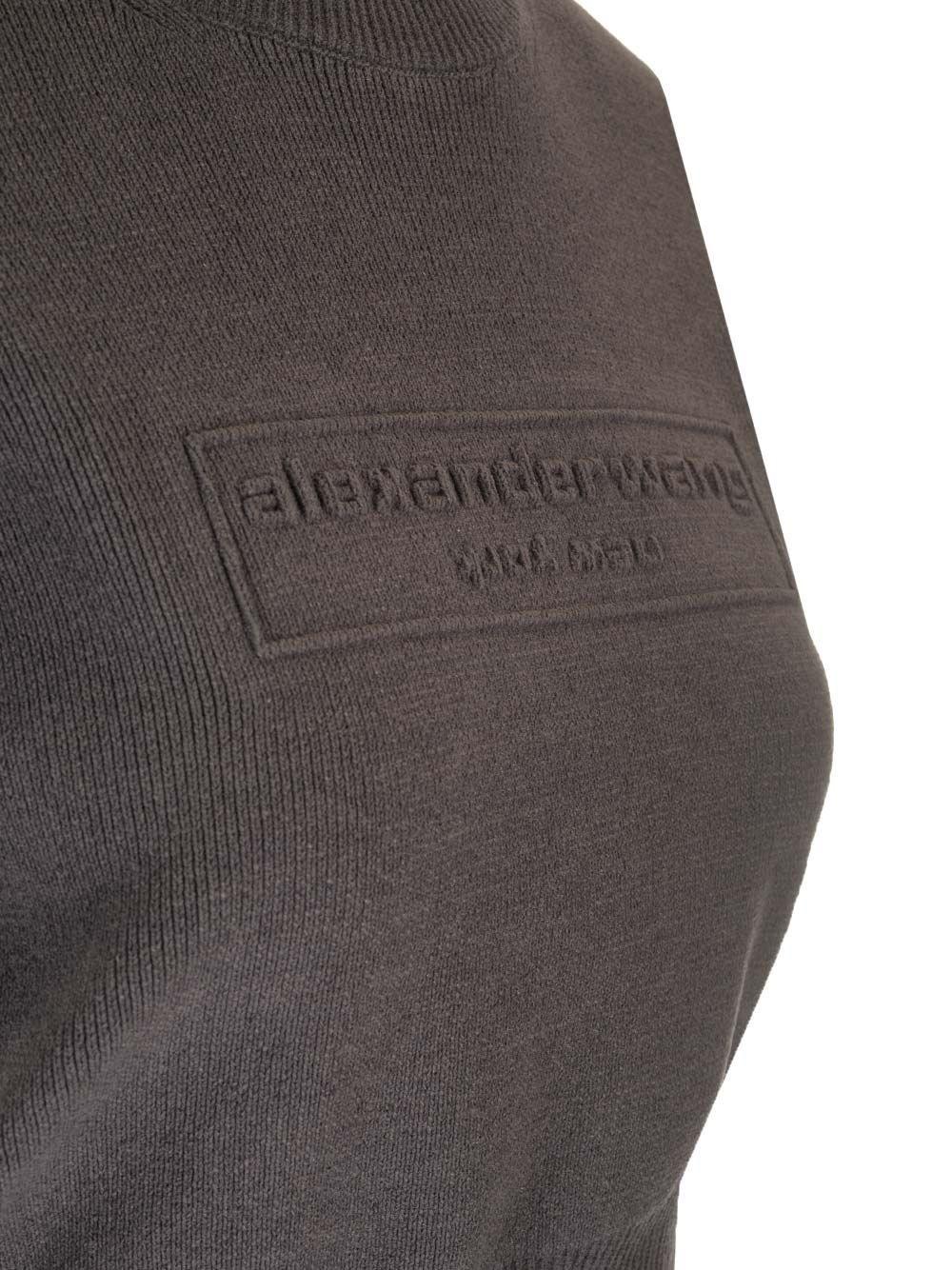 Al Duca D'Aosta Alexander Wang Maglia crop in maglina Saldi