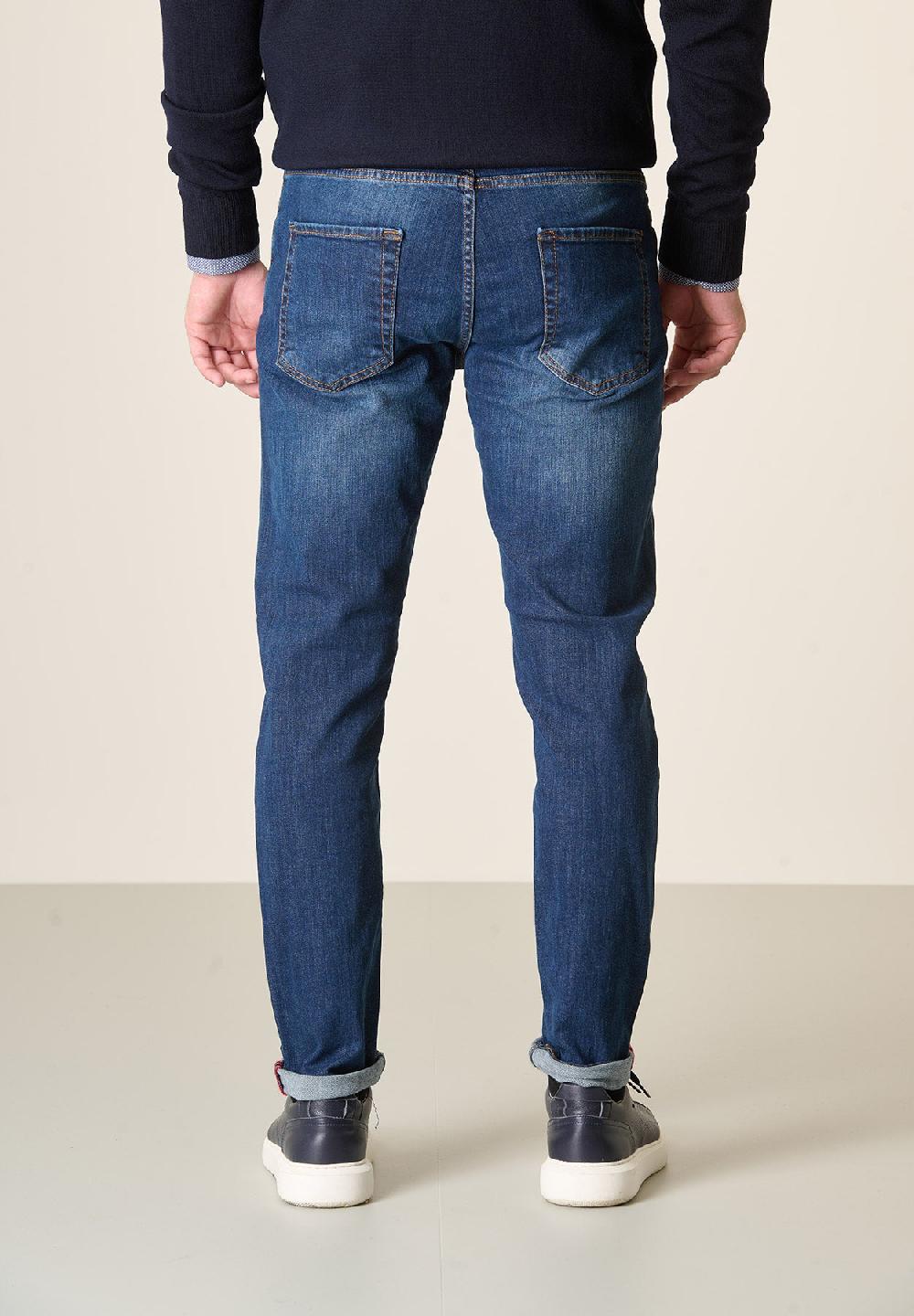 Angelico Jeans lavaggio scuro cotone stretch slim fit Acquista Ora
