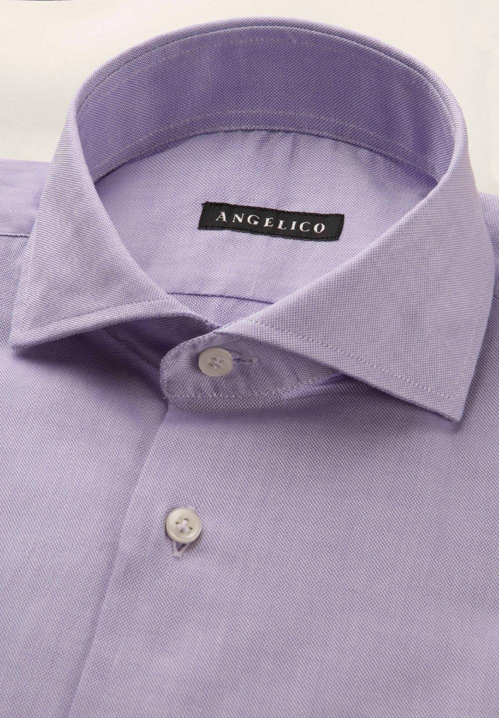 Angelico Camicia glicine oxford cotone slim fit 2025