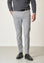 Angelico Pantalone grigio perla effetto lana cotone stretch slim fit Vendita