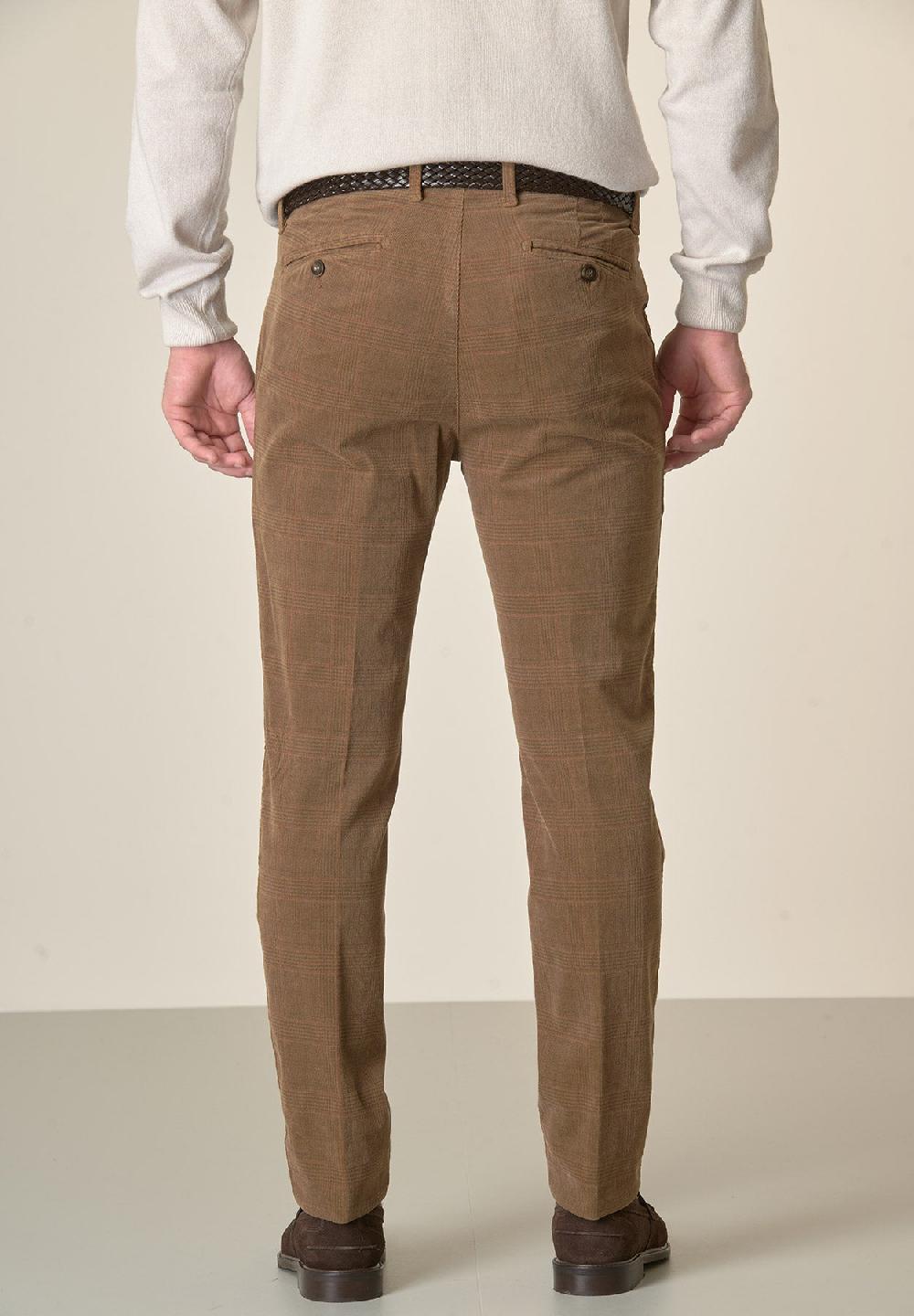 Angelico Pantalone bruciato fustagno Galles tinto capo slim fit Soddisfazione Garantita