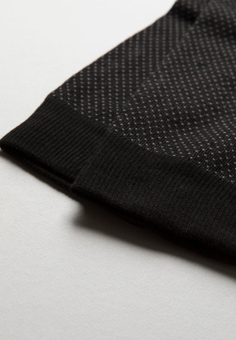 Angelico Calza nera jacquard pois grigi Novità