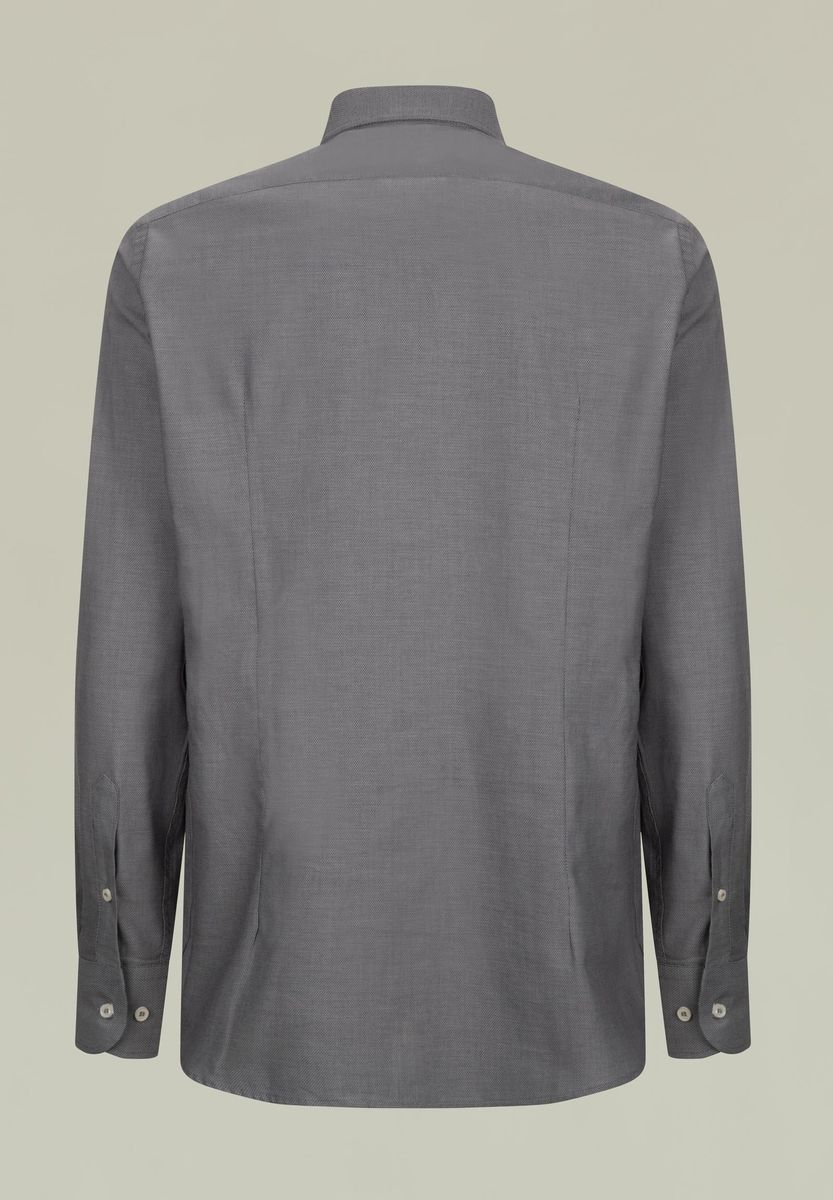 Angelico Camicia grigio scuro armatura slim Italia
