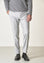 Angelico Pantalone grigio chiaro flanella lana vergine custom fit Negozi Online