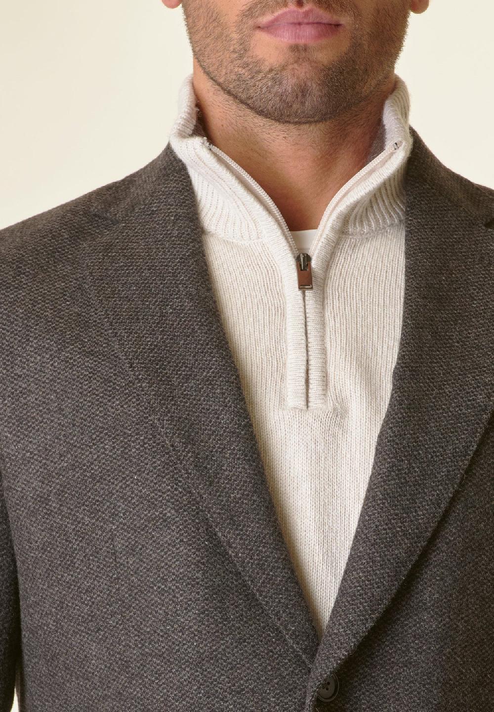 Angelico Giacca Moro tweed operata foderata custom Prezzo basso