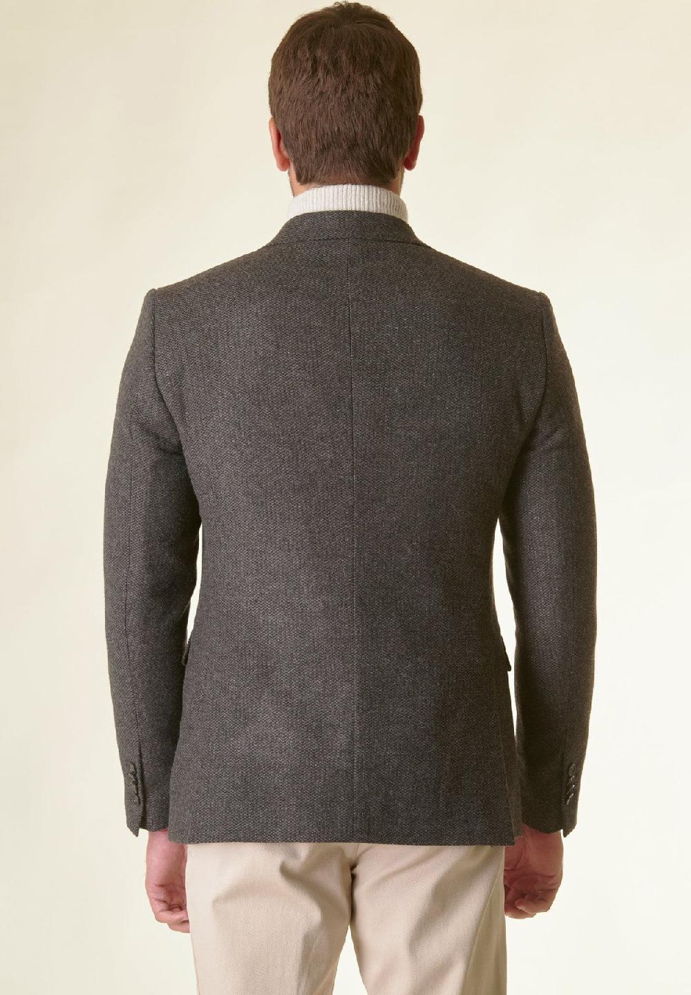 Angelico Giacca Moro tweed operata foderata custom Prezzo basso
