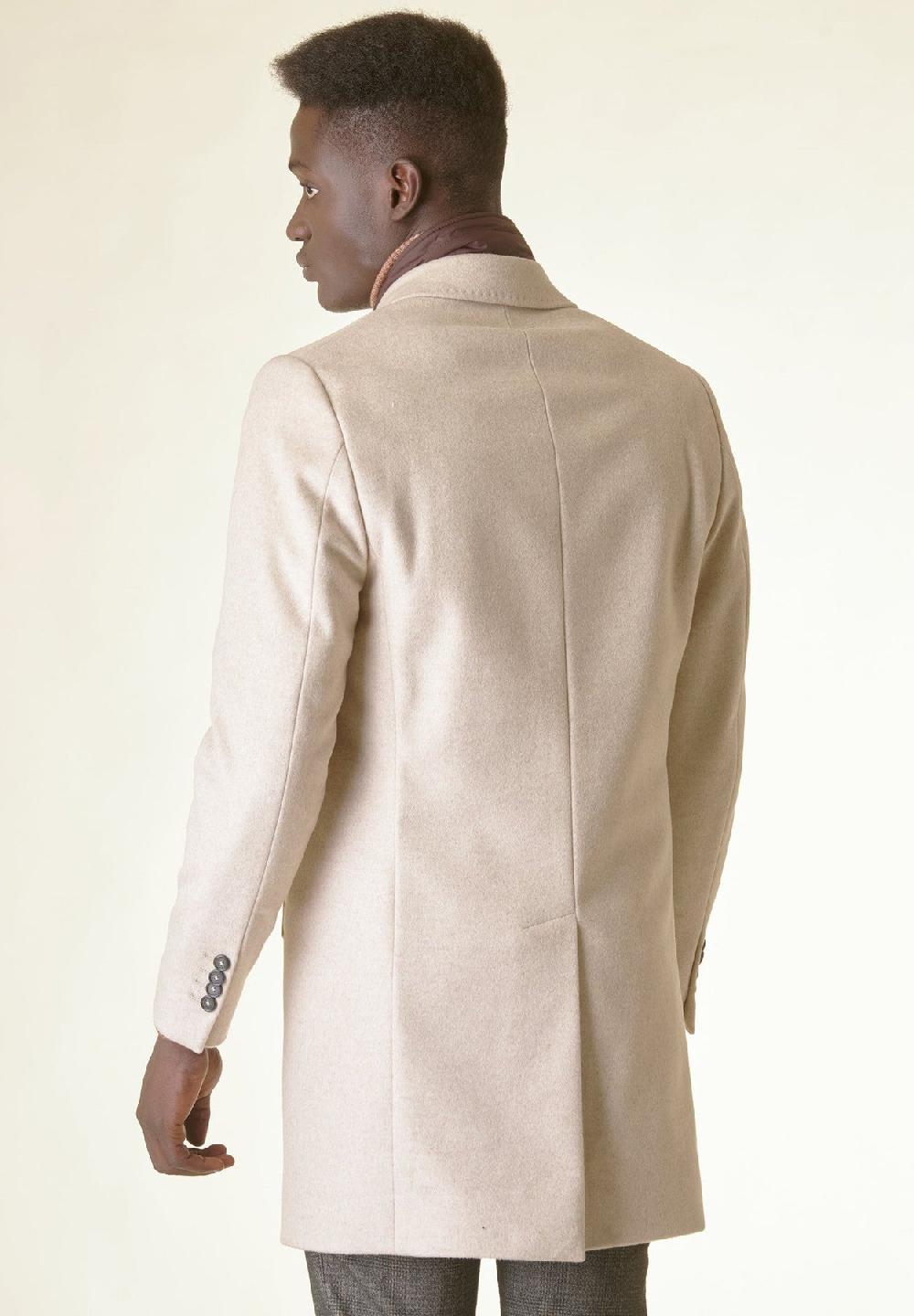 Angelico Cappotto naturale lana-cashmere pettorina staccabile Sconto
