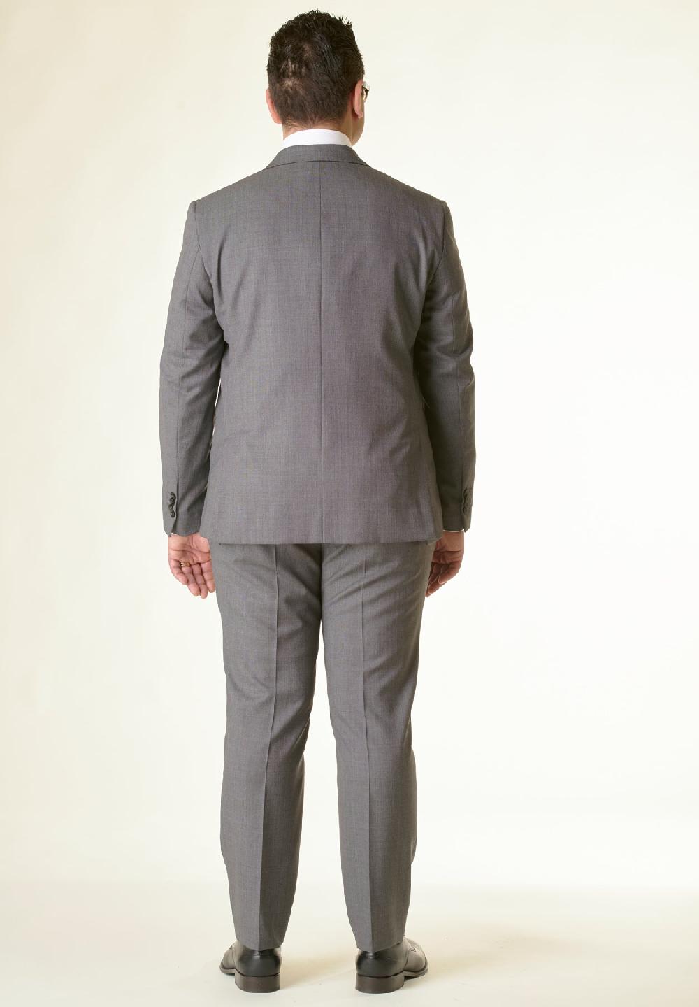 Angelico Abito grigio sallia di lana 100s comfort fit corto Economico