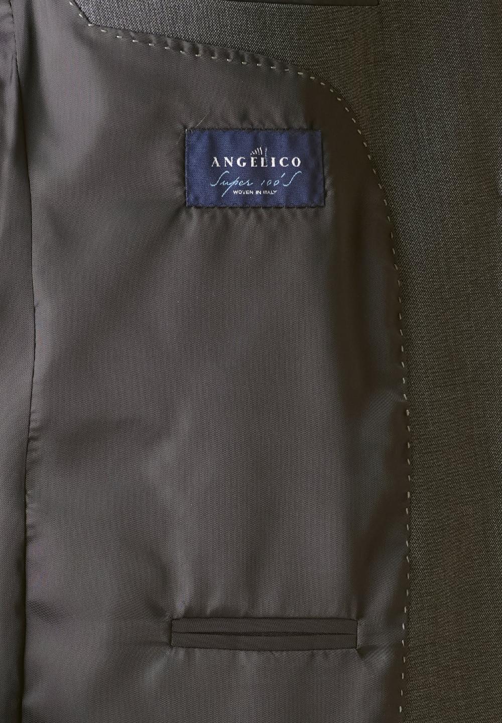 Angelico Abito grigio sallia di lana 100s comfort fit corto Economico