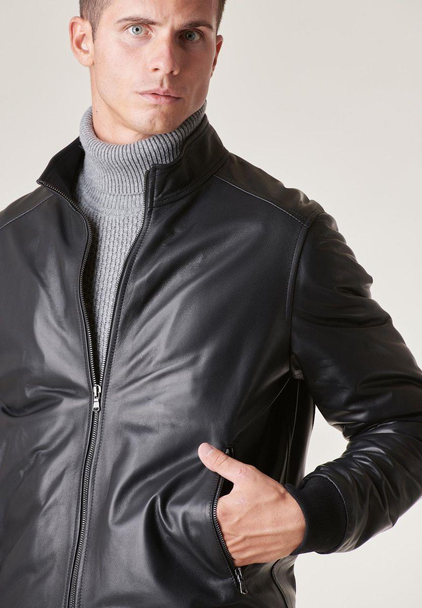 Angelico Bomber nero nappa Vendite Flash